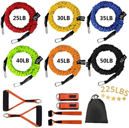 Resistance Band with Handle, Exercise Bands with Handles, Ideal for Strength Training, Muscle Toning, Physical Therapy in Saudi Arabia
