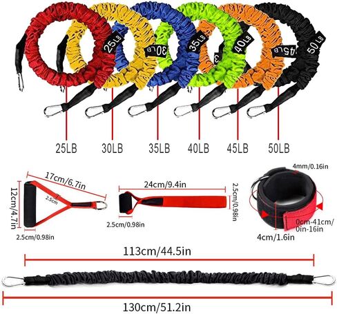 Resistance Band with Handle, Exercise Bands with Handles, Ideal for Strength Training, Muscle Toning, Physical Therapy in Saudi Arabia