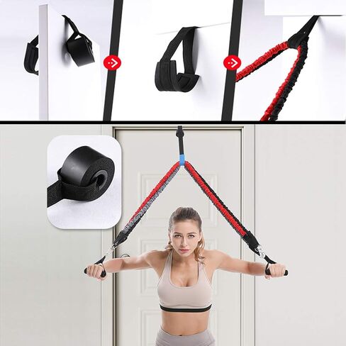 Resistance Band with Handle, Exercise Bands with Handles, Ideal for Strength Training, Muscle Toning, Physical Therapy in Saudi Arabia