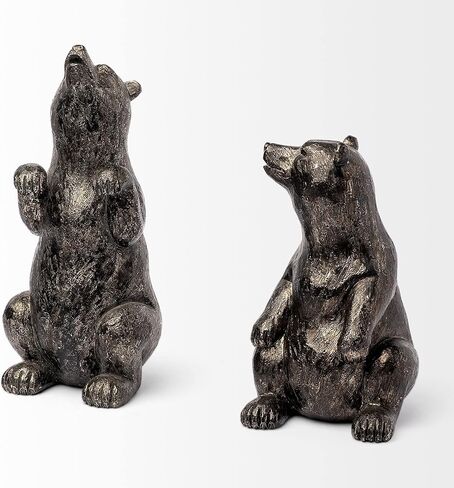 HomeRoots مساند كتب ذات لون معدني من Grizzly Bear in Kuwait