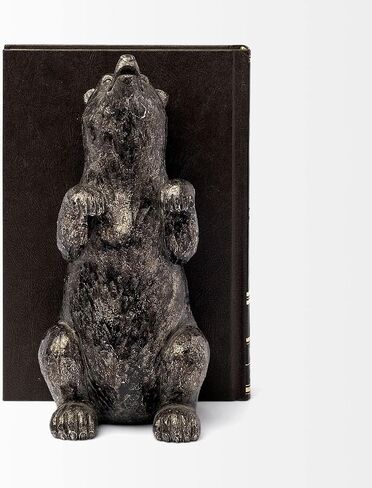 HomeRoots مساند كتب ذات لون معدني من Grizzly Bear in Kuwait