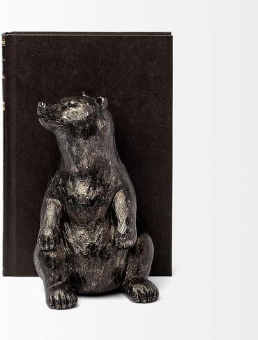 HomeRoots مساند كتب ذات لون معدني من Grizzly Bear in Kuwait