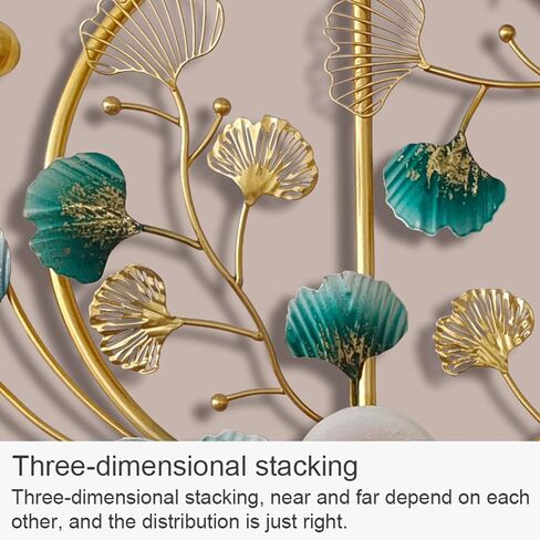 Mroinss Creative 3D Peacock Metal Wall Art Decor, 35.04 x 17.72 inch Handmade Metal Wall-Mounted Sculpture, Decoration Ornaments Gift for Living Room Bedroom Kitchen Office,35.04 x 17.72 inch in Saudi Arabia