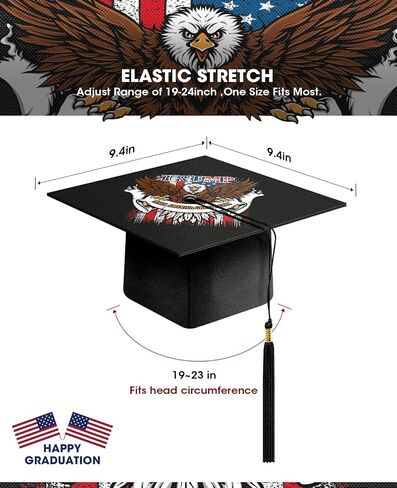 Graduation Cap Decorations Kit Include Cap, 3D Butterfly Stickers, Artificial Flowers, Pearl Patch, Gold Paintbrush, Hot melt Glue Gun for DIY Grad Cap 2024 Graduation Party Supplies (Pink Flower) in Saudi Arabia