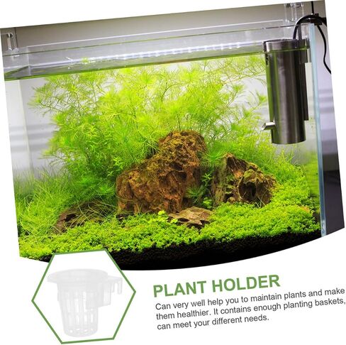FOMIYES 4Pcs Accessories Aquatic Plants Hanging Aquarium Plant Pot Water Plant Basin Hanging Flowerpot Aquarium Plant Pots Aquarium Plant Holder Plant Basket Aquarium Plant Stand in Saudi Arabia