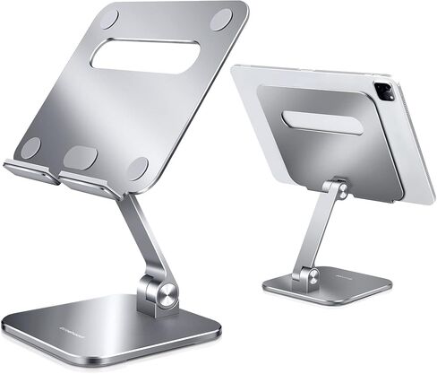 حامل iPad Pro 12.9 من الألومنيوم من Elitehood، حامل حامل iPad قابل للتعديل للمكتب، حامل شاشة محمول خلفي كبير، حامل كمبيوتر لوحي متوافق مع شاشة 15.6 بوصة، iPad Pro 12.9، iPad Air Mini 6 5 in Kuwait