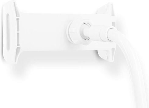 Aduro Solid-Grip iPad Stand Holder 360 Adjustable Universal Gooseneck Lazy Tablet Stand for Desk – Swivel Durable Rubberized Video Mount for Recording Holder (White) in Saudi Arabia