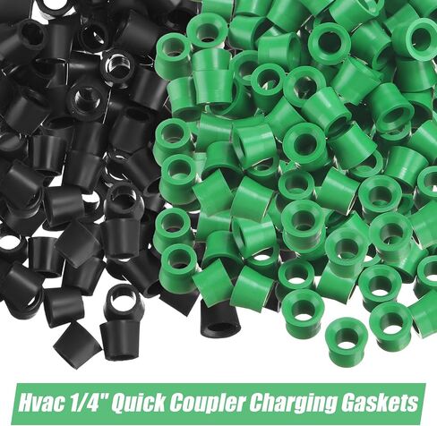 201 Pcs Valve Core Kit Include 1/4" Quick Coupler Charging Gaskets Sealing O Ring Kit Replacement Rubber Gasket and Valve Core Remover Tool for Air Conditioning Refrigeration Charging Hose in Saudi Arabia
