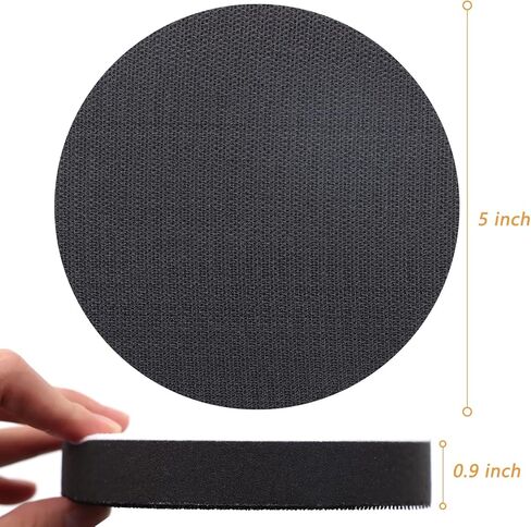3 Pack Interface Pads, 5 Inch Hook and Loop Soft Density Sponge Cushion Buffer Backing Pad, Foam Sanding Interface Pads for Orbital Sander Automotive Woodworking Polishing in Saudi Arabia