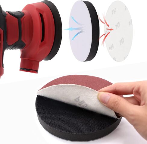 3 Pack Interface Pads, 5 Inch Hook and Loop Soft Density Sponge Cushion Buffer Backing Pad, Foam Sanding Interface Pads for Orbital Sander Automotive Woodworking Polishing in Saudi Arabia