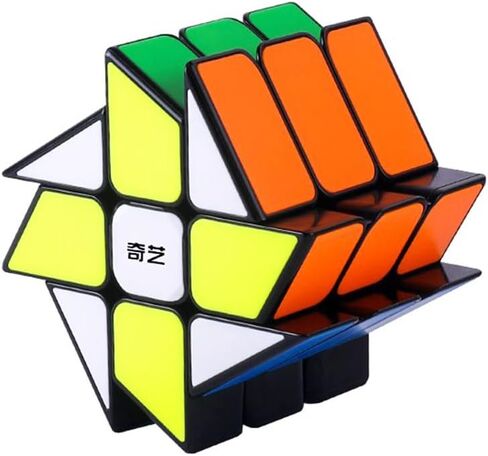 QY Windmill Cube Twisty 3x3 Black Magic Cube 3x3x3 Speed Cube Puzzle in Kuwait