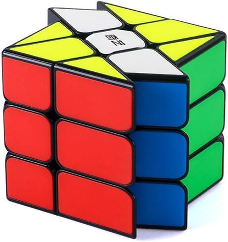 QY Windmill Cube Twisty 3x3 Black Magic Cube 3x3x3 Speed Cube Puzzle in Kuwait