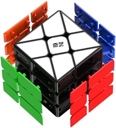 QY Windmill Cube Twisty 3x3 Black Magic Cube 3x3x3 Speed Cube Puzzle in Kuwait
