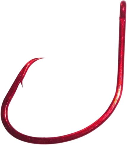 Daiichi D84Z-7/0 قطعة ضوء دائرية، 3 عبوات زيبلوك Sz7/0 طعم نزيف، أحمر in Kuwait