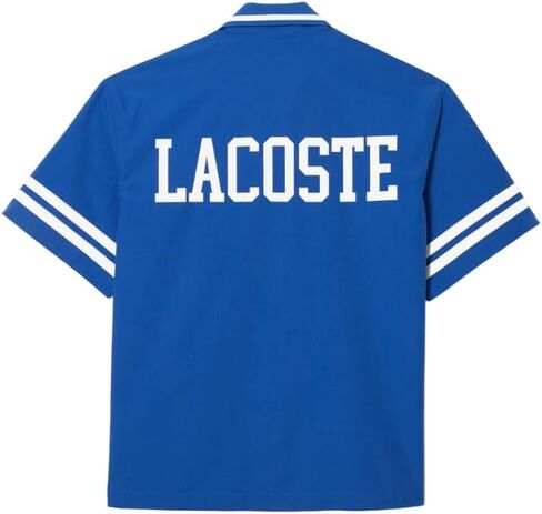 Lacoste Men's Short Sleeve Relaxed Fit Woven Shirt in Saudi Arabia