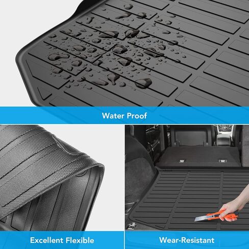 Trunk Mat Fit for Toyota 4Runner 5-Seat 2010-2024, MERXENG Car Trunk Protector All-Weather Rear Cargo Area Mat Protective Floor Mat for Toyota 4-Runner 5-Seat 2010-2024 in Saudi Arabia