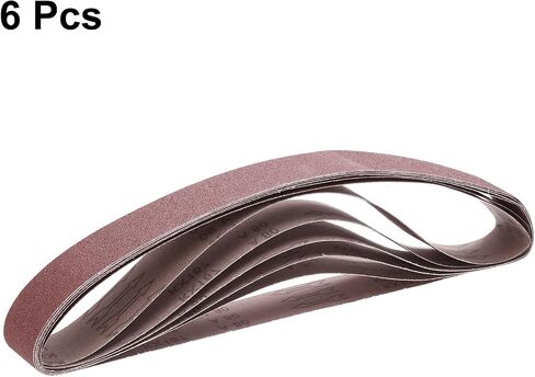 6pcs 60 Grits Aluminum Oxide Sanding Belts 2" x 48" Ring Abrasive Belts Metal Polished Sandpaper for Belt and Disc Sander in Saudi Arabia