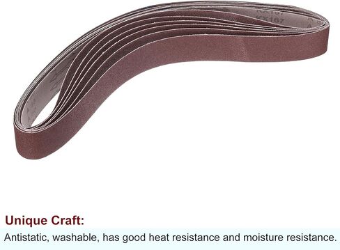 6pcs 60 Grits Aluminum Oxide Sanding Belts 2" x 48" Ring Abrasive Belts Metal Polished Sandpaper for Belt and Disc Sander in Saudi Arabia