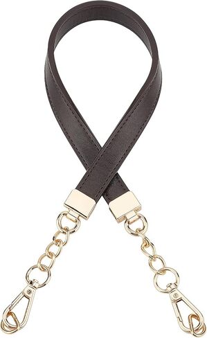 SUPERFINDINGS 1pc Black Imitation Leather Bag Straps 24.6x0.8 inch Purse Replacement Straps Adjustable Crossbody Strap with Alloy Swivel Clasps for Bag Straps Replacement Accessories in Saudi Arabia