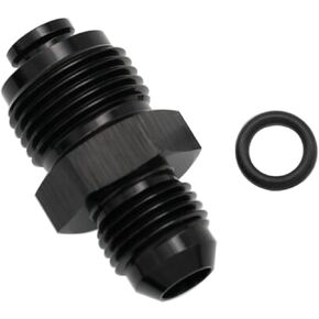 Aluminum 6AN Male Flare to M14x1.5 O Ring Seal Power Steering Adapter Fitting Connector Black
