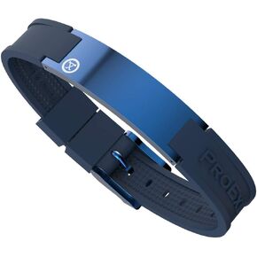 Best Sports Golf Magnetic Bracelet Shiny Blue with Blue Strap Waterproof