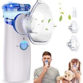 Nebulizer, Nebulizer Machine for Adults, Portable Nebulizer for Kids, Rechargeable Nebulizer with Adjustable Nebulization Rate, FSA HSA Nebulizer Home