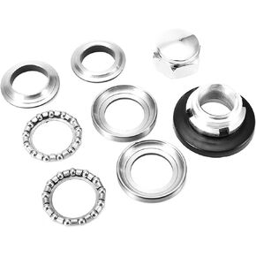 Motorcycle Aluminum Alloy Steering Rod Taper Bearing Kit Silver for Z50 Z50R