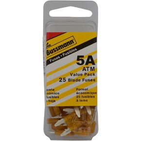 Bussmann (VP/ATM-5-RP) تان 5 أمبير سريع المفعول ATM Mini Fuse، (عبوة من 25)