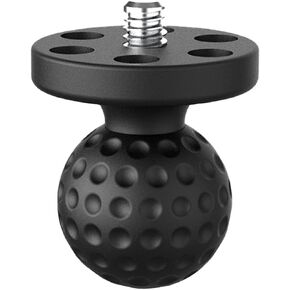 1" Ball Mount Adapter with 1/4"-20 Threaded Stud for Insta360 ACE Pro One X4 X3 X2 X R RS GO 3 2, Go Pro Hero, DJI OSMO, Compatible with RAM Ball Head Mounts B Size Double Socket Arm