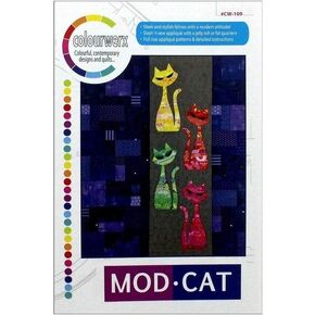نمط لحاف Mod Cat - 53 بوصة × 64 بوصة، (109)