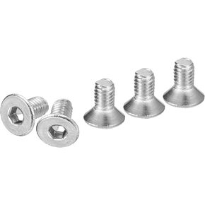 M3-0.5 × 6 مم مسامير غطاء مقبس الرأس المسطح، 100 حزمة 304 مسامير سداسية من الفولاذ المقاوم للصدأ ذات رأس مسطح، خيط كامل، مسامير غاطسة in Kuwait