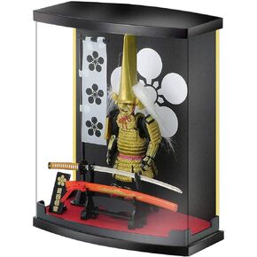 Samurai Figure, Samurai Armor for Maeda, with Real Sword,Samurai Ornaments for Friends and Family, Cool Samurai Gift