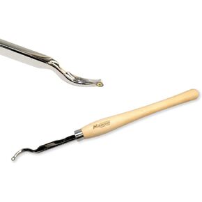 Mid-Size Carbide Tipped Curved Hollowing Tool, 1 For Woodturning