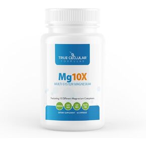 Mg10X Multi-System Magnesium | Supplement to Support Sleep - 60 Capsules | Enhanced Sleep, Immune System & Metabolic Support | Includes Magnesium Glycinate, Citrate and More