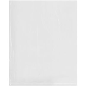 Plymor 8" x 10" (Pack of 100), 1.25 Mil Flat Open Clear Plastic Poly Bags