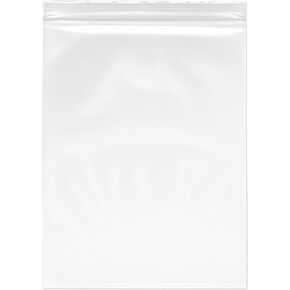 Plymor 7" x 9" (Pack of 100), 4 Mil Heavy Duty Zipper Reclosable Plastic Bags