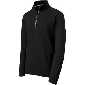Moisture Wicking Textured 1/4-Zip Pullover Sweatshirt in XS-4XL