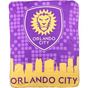 The Northwest Company ORLANDO CITY FC SKYLINE FLEECE THROW BLANKET