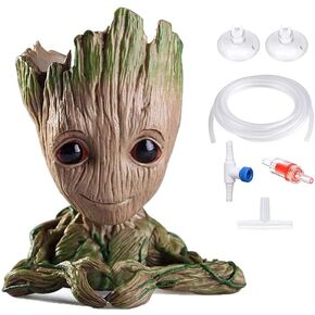 Aquarium Bubbler Decoration.Treeman Heart-Shaped Fish Tank Ornemant Decoration Great Gift Ideas