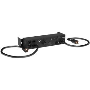 Vertiv Liebert MicroPod External Maintenance Bypass Switch 2 L5-15R Outlets 2U Rack Mountable Electrical Cords Included (MP2-130E), Black