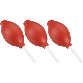 3Pack Dust Ball Air Blower - Equipment Cleaning Rubber Remove Dust & Transfer Liquid, Apply to Computer/Camera Lens/Plants(5.79 x 2.09 Inches, Red)