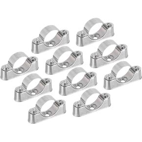 uxcell 10Pcs Pipe Support Pipe Bracket Clamp for OD 16mm Pipe Wall Mount Ceiling Mount Rigid Pipe Straps for Metal Pipe Tube