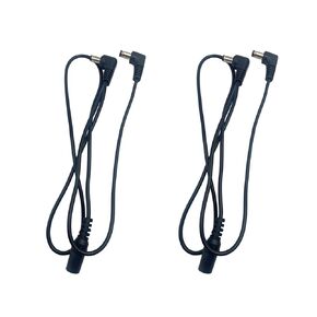 2Pcs 1 to 2 Ways Cable Daisy Chain Guitar Effect Pedal Multi-Plug Power Supply Splitter Cable Adapter for 9V DC Adapter Plug, Guitar Power Supply Adapter