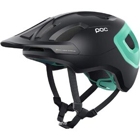POC, Axion Spin Mountain Bike Helmet for Trail and Enduro, X-Large/XX-Large, Uranium Black/Fluorite Green Matte