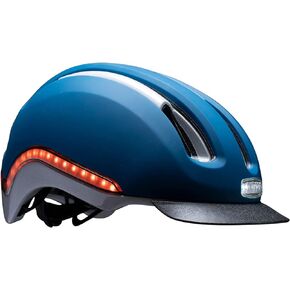 Nutcase, VIO, Bike Helmet with LED Lights and MIPS Protection for Road Cycling and Commuting - Navy MIPS - Small/Medium