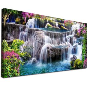 YALKIN 5D Diamond Painting Kits for Adults DIY Large Castle Full Round Drill (35.5x15.7in) Embroidery Pictures Arts Paint by Number Kits Diamond Painting Kits for Home Wall Decor