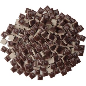 2.2LB Mini Ceramic Square Tiles for Mosaic, Colored Mosaic Ceramic Tiles, 12mm x 12mm Mosaic Pieces for Crafts, Coasters, Garden Planters and Home Decor – Multicolor
