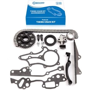 ECCPP Timing Chain Gear Kit Set fits for 1985-1995 Toyota 22R 22RE Pickup 4Runner 2.4L 9-4148S