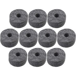 Premium Quality 10PCS 15mm Drum Sets Replacement Black Drum Cymbal Stand Felts Washer