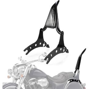 PSLER 22" Motorcycle Sissy Bar Detachable Passenger Backrest Rear Pad for Indian Chieftain Roadmaster Springfield Challenger Chief Dark Horse Limited 2014-2023(Black)